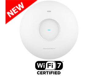 Grandstream GWN7670E Dual-Band Wi-Fi 7 BE3600 2×2:2/3×3:2 MU-MIMO Indoor Access Point with DL/UL OFDMA, Xtra Range 2.0 Technology and PoE+ Support